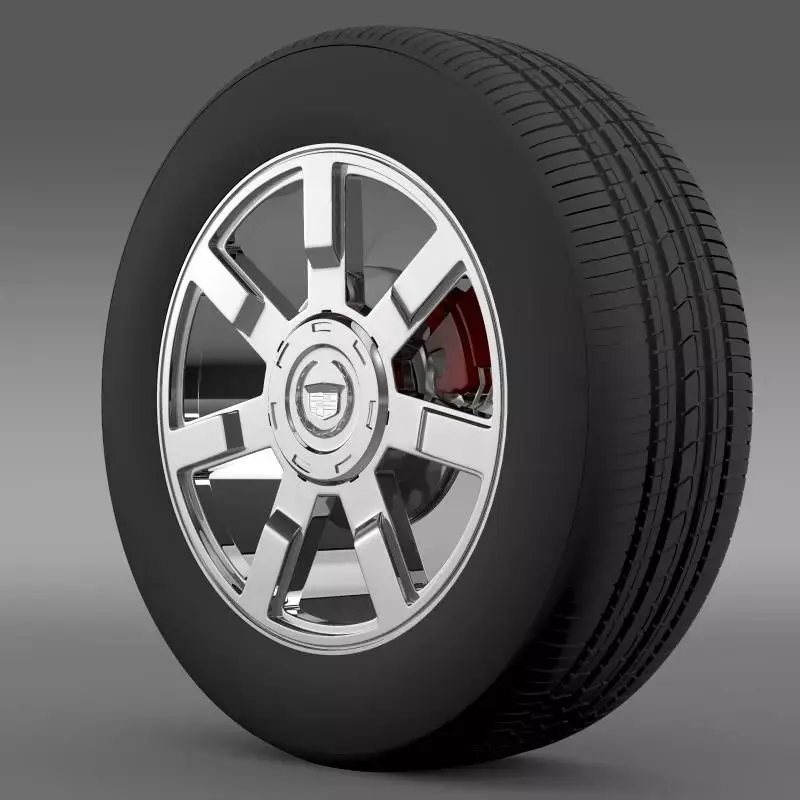 Cadillac Escalade esv 2wd1 wheel 3D model