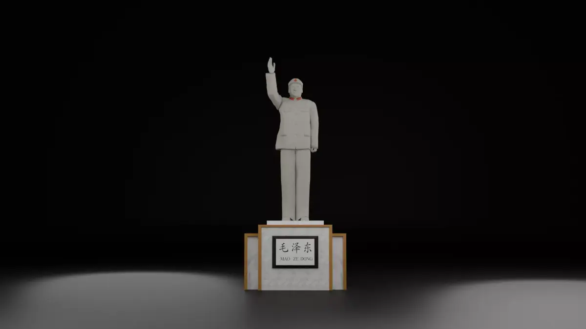 Mao Zedong Statue 3D model