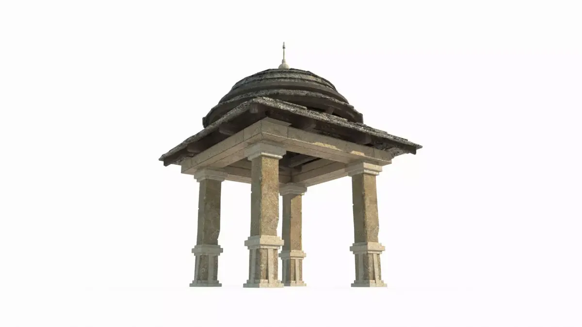 Magic Age style architecture pavilion 3D model