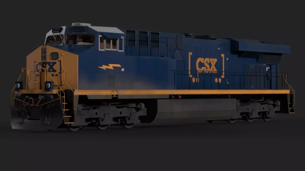 ES44AC Free low-poly 3D model