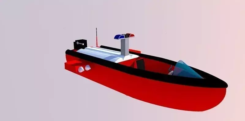 patrol boat 3D model purchase