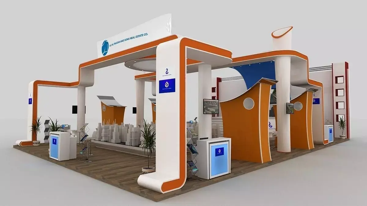 Exhibition 3D model stand design 3D model