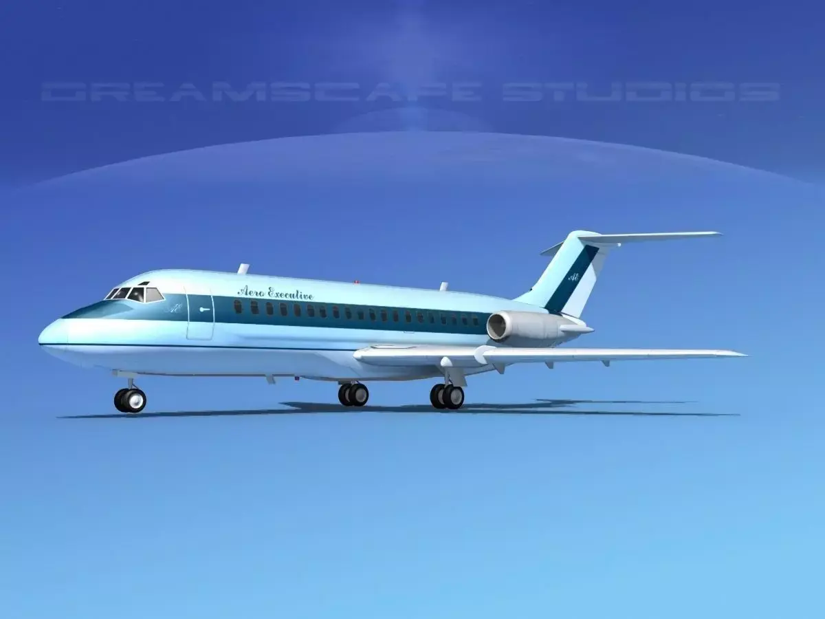 Douglas DC-9-15 Aero Executive 3D model