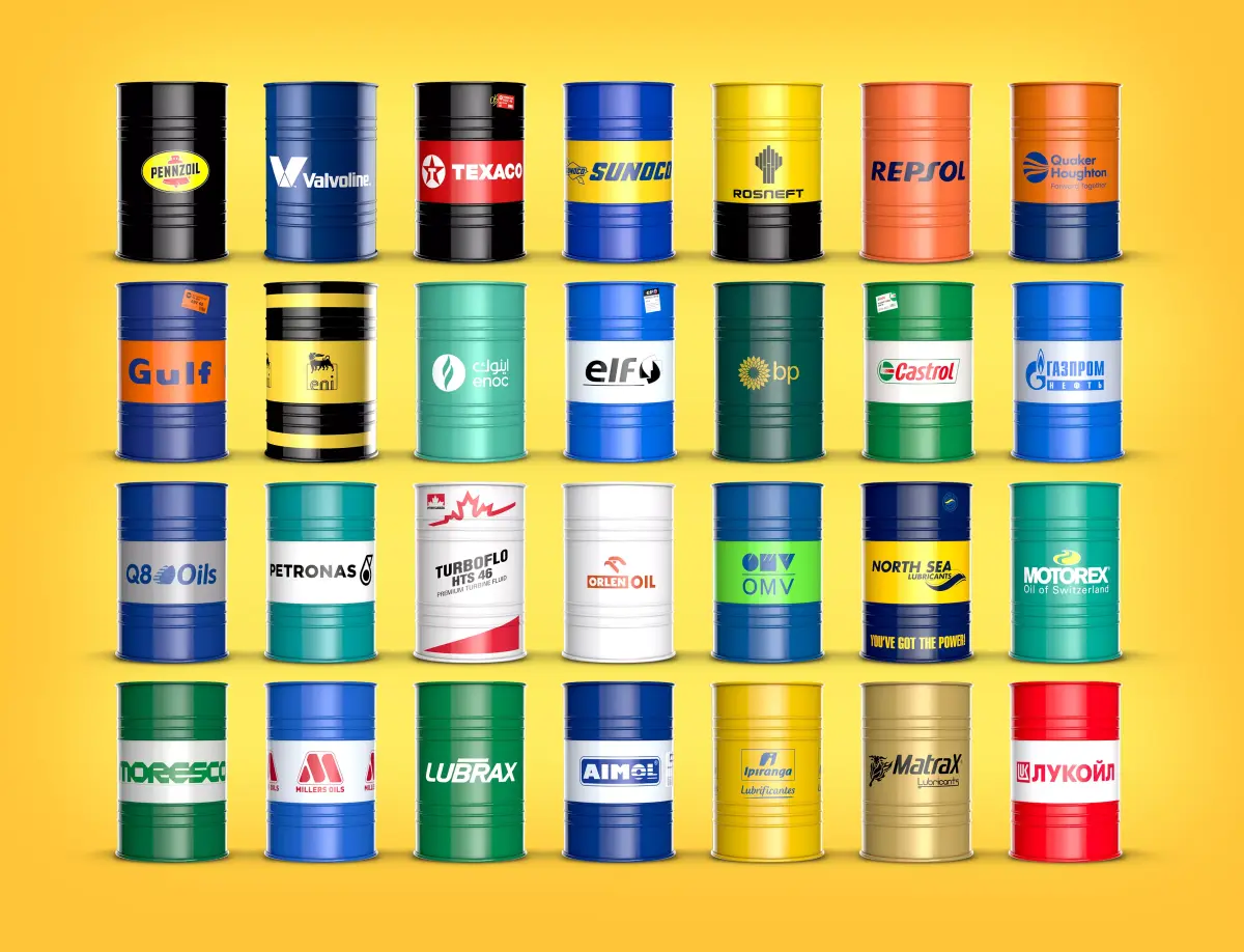 Collection of 28 Realistic Oil Barrel 3D Model Pack