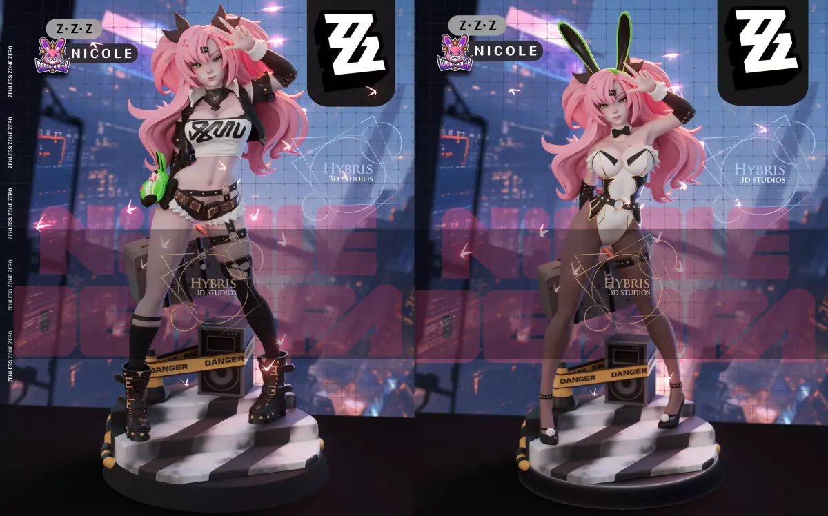 Nicole from Zenless Zone Zero Commercial Package 3D print model