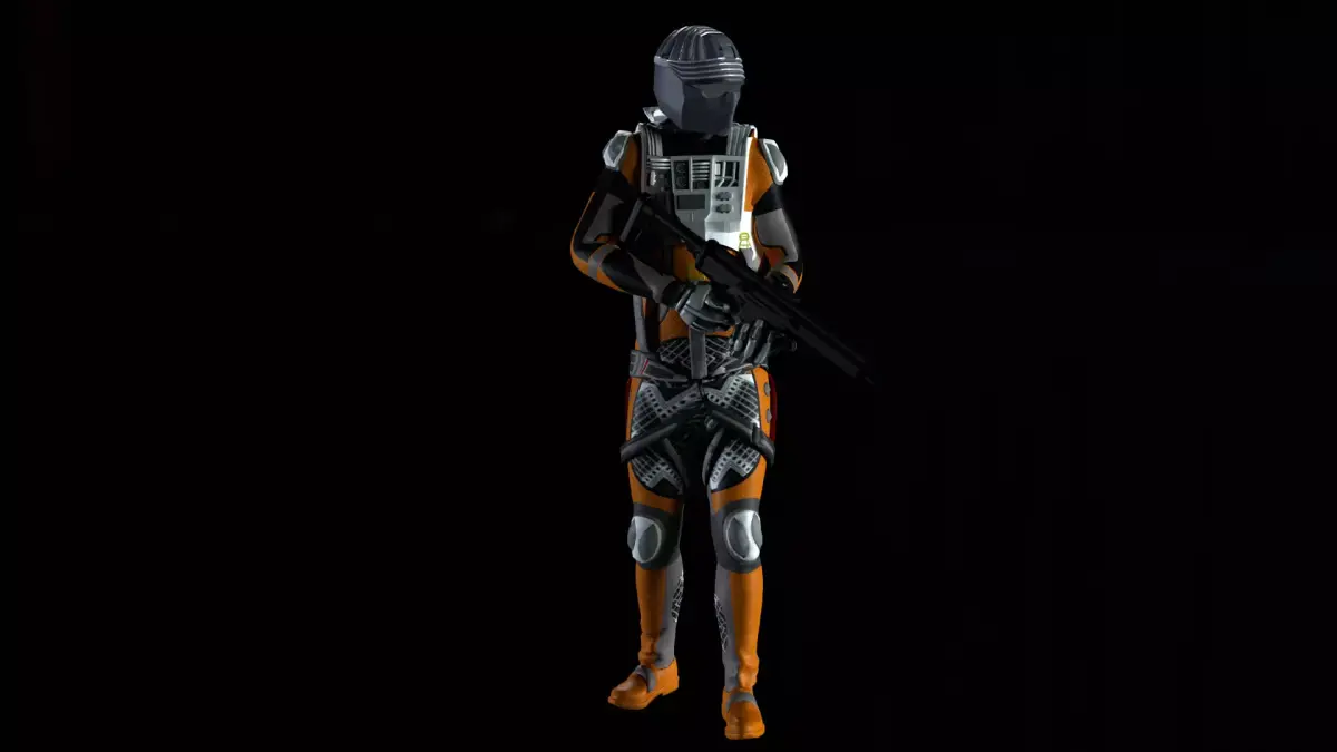 Robot Soldier - Assault Soldier Low-poly 3D model 23