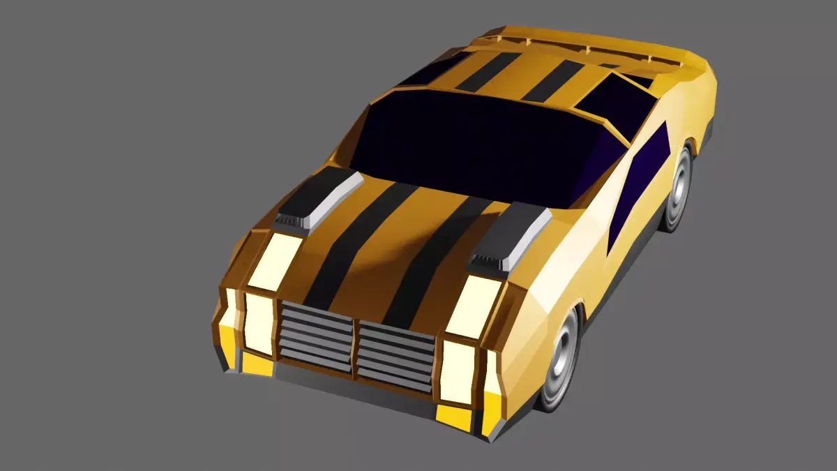 Car  race Free low-poly 3D model