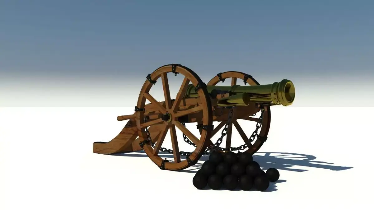 Cannon Louis XIV 3D model