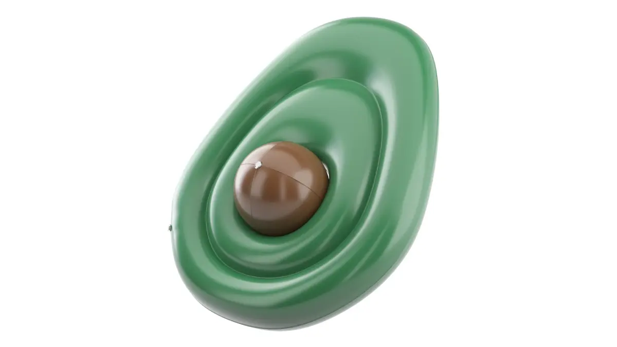 Inflatable Avocado Pool Float 3D model