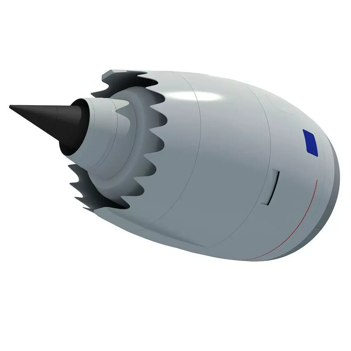 Jet Turbofan Engine 3D model
