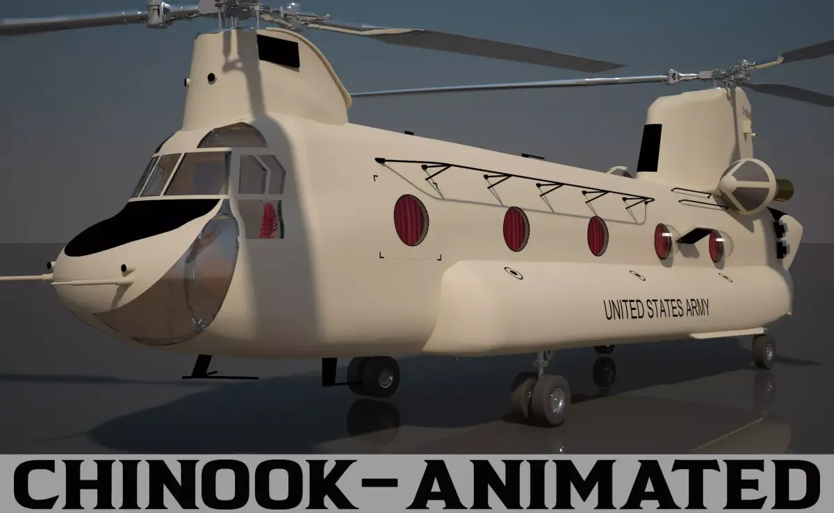 US Army Chinook CH 47 F 3D model