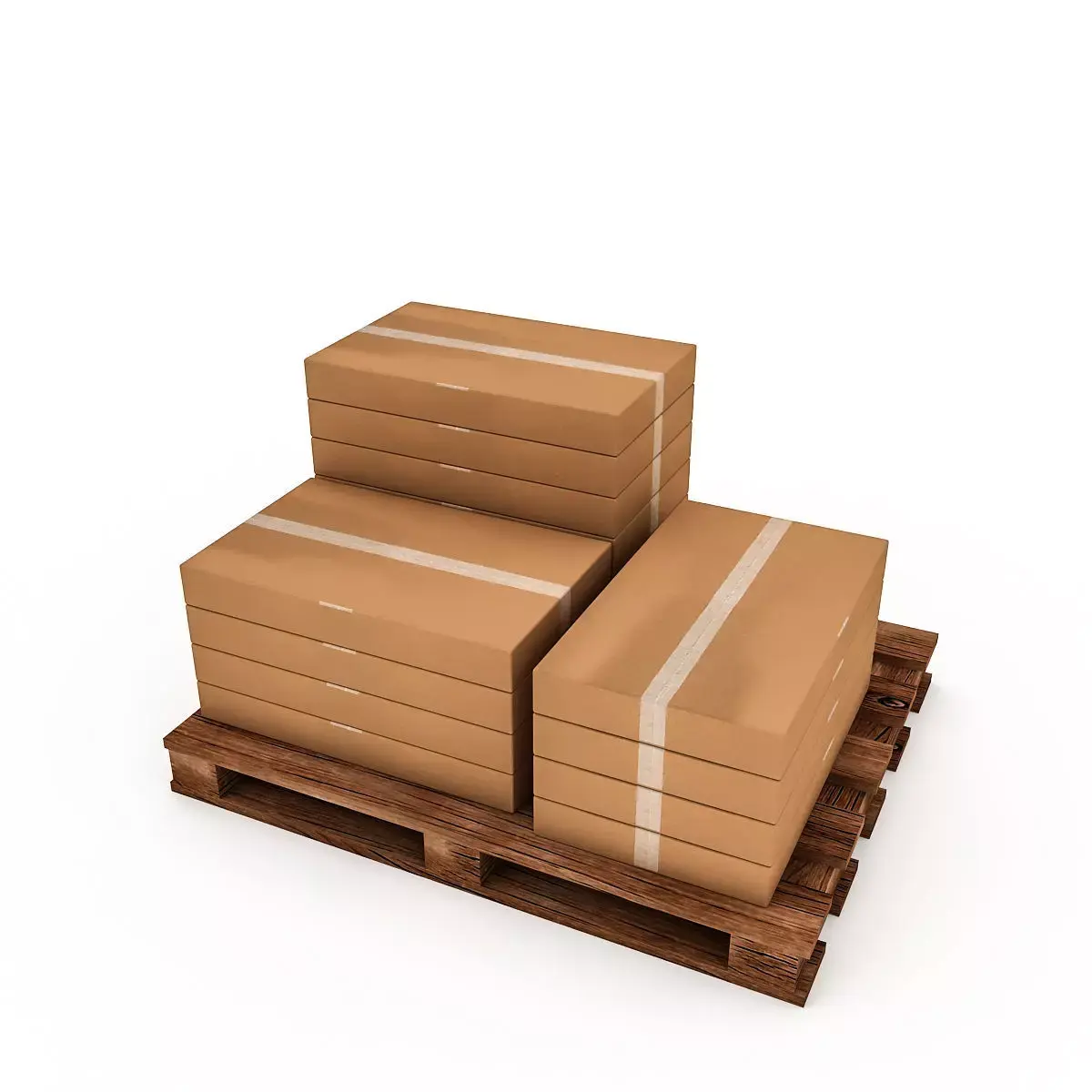 3D Warehouse Box Model 5 Low-poly 3D model