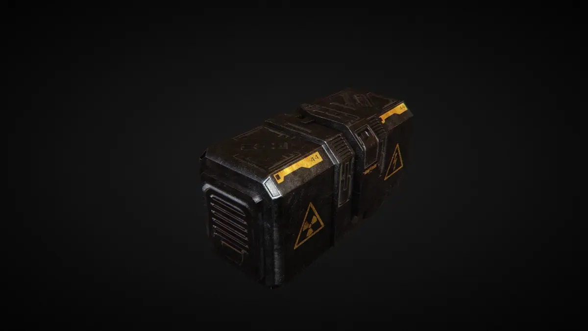 Sci fi props 4 - Container Low-poly 3D model