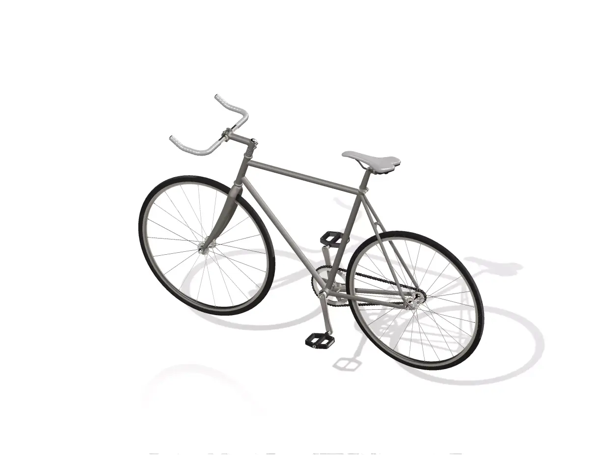 3D Bicycle Parts and Assembly 3D model