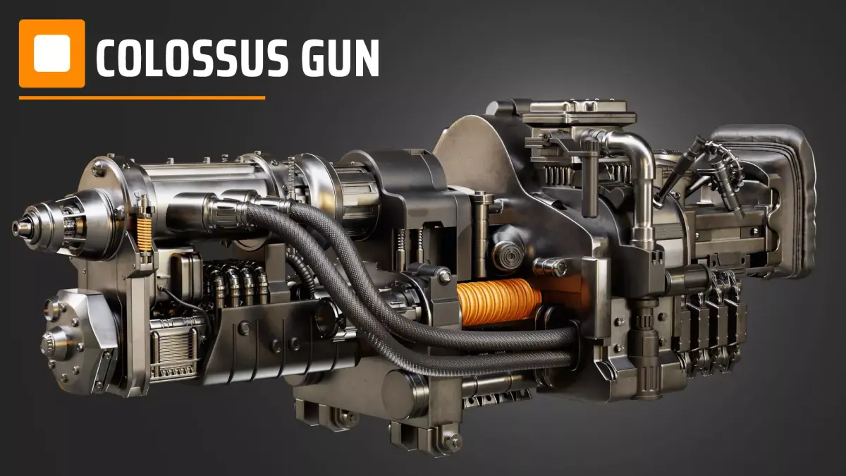 colossus gun 3D model