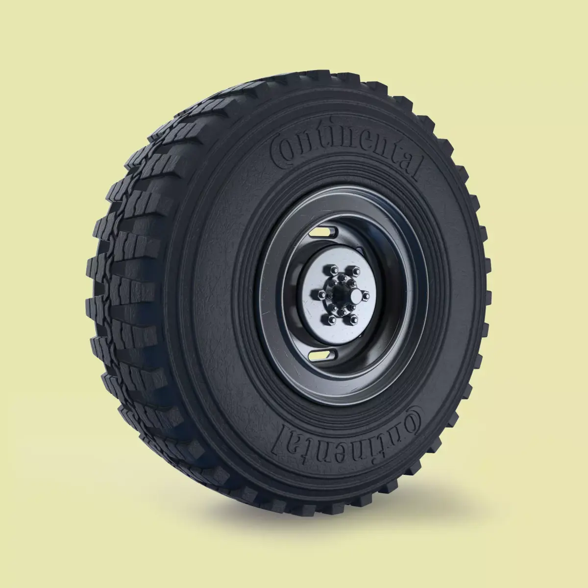 Armored security vehicle wheel 3D print model