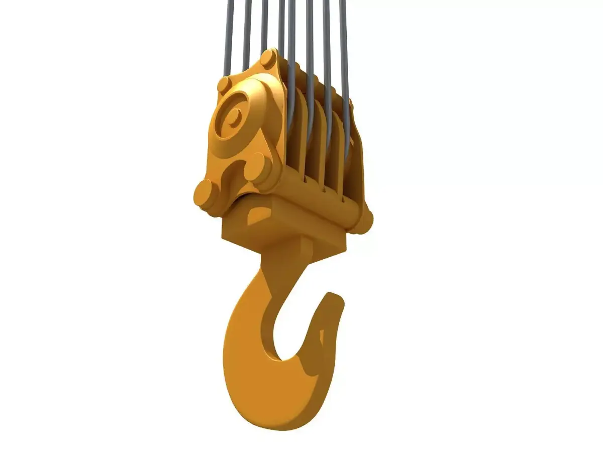 Crane Hook 3D model 6
