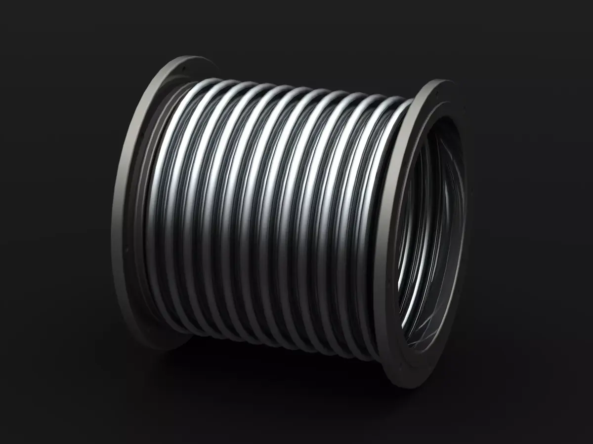 Steel Pipe Expansion Joint 3D model
