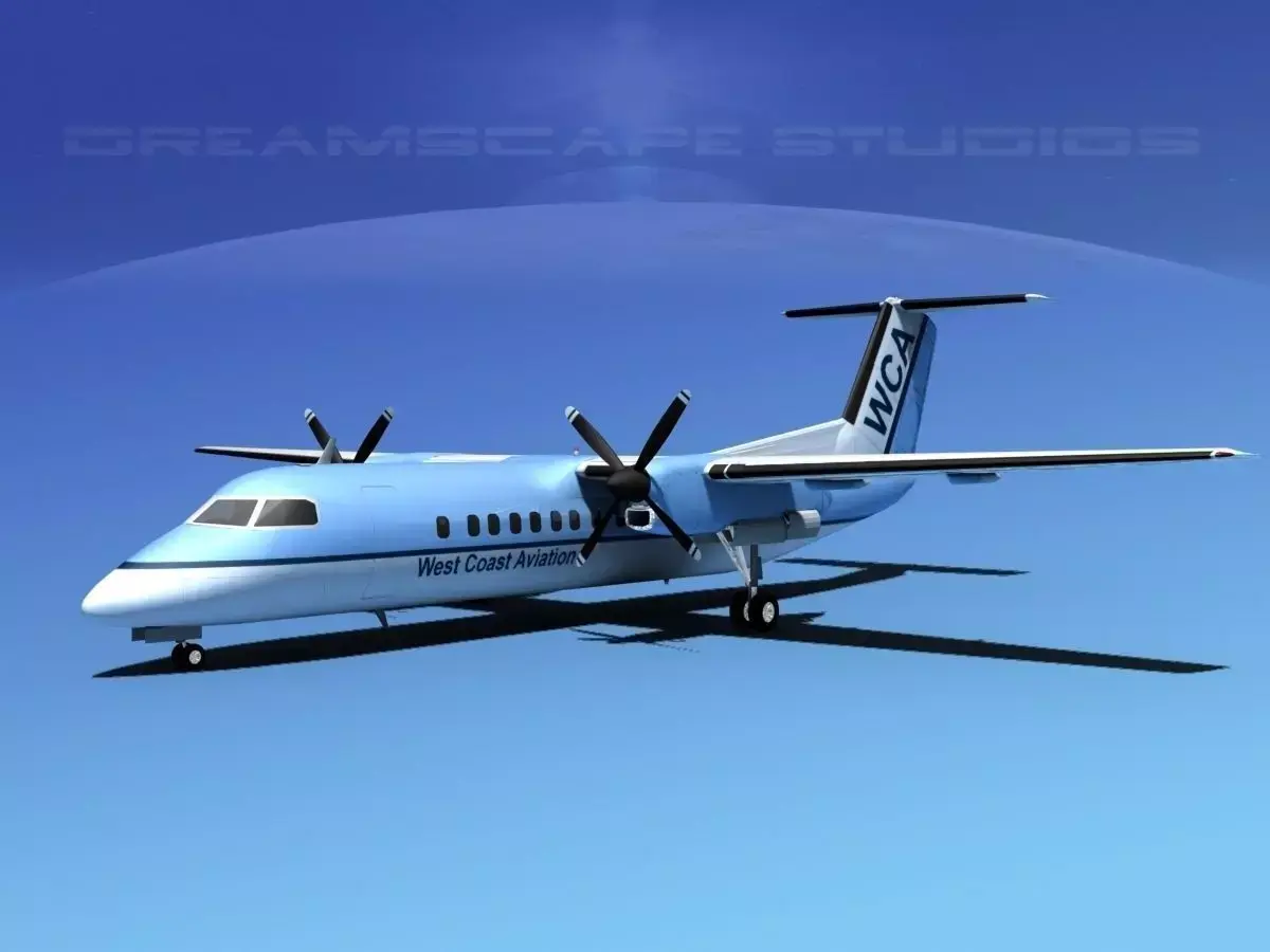 DeHavilland DHC-8-Q300 West Coast 3D model