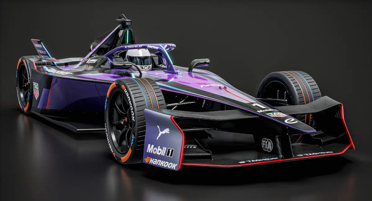 TAG Heuer Formula E Team 2025 Gen3 Evo Race Car 3D model