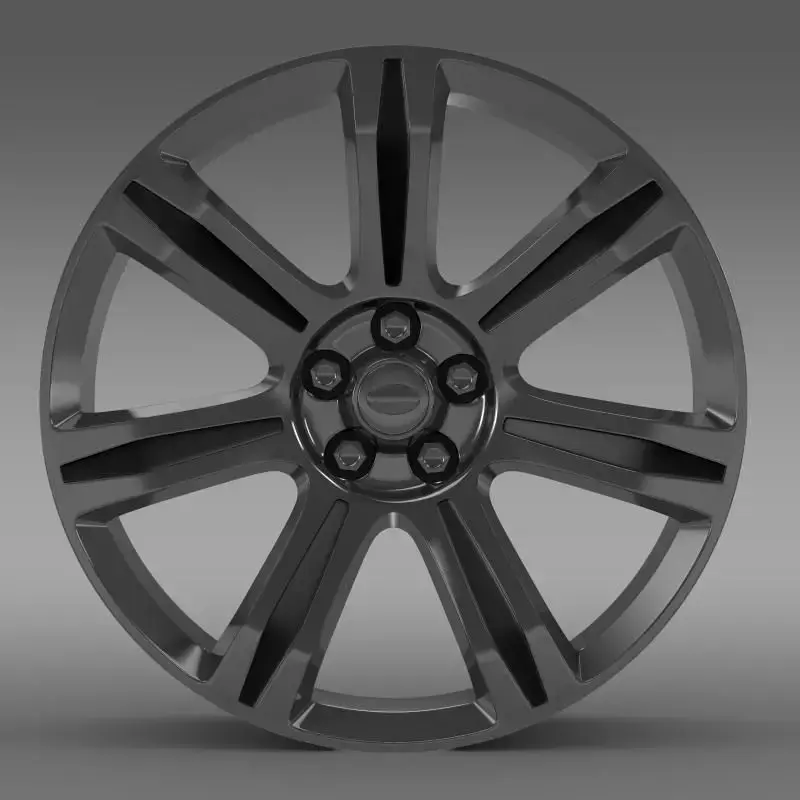 RangeRover Autobiography black rim 3D model