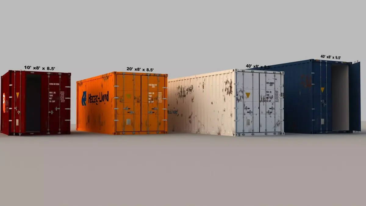 Container 3D model 4