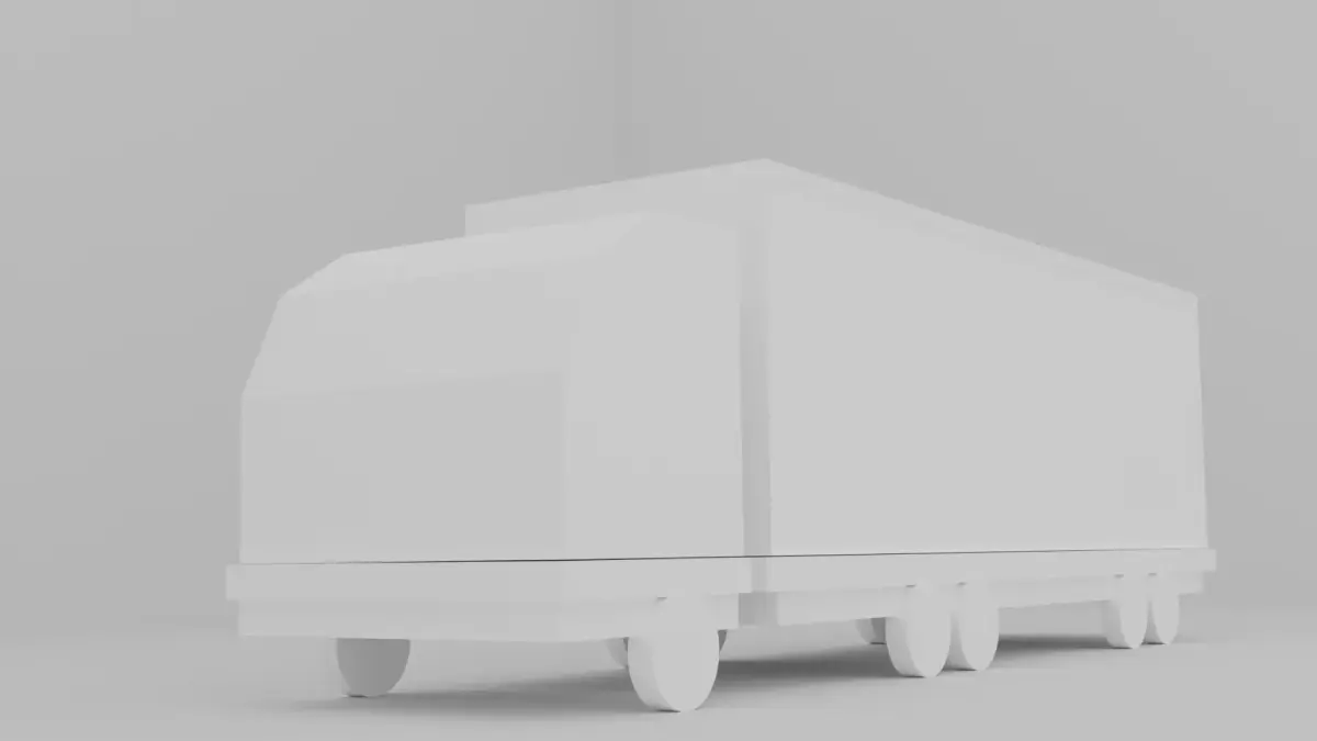 Low Poly Truck GameReady Free low-poly 3D model