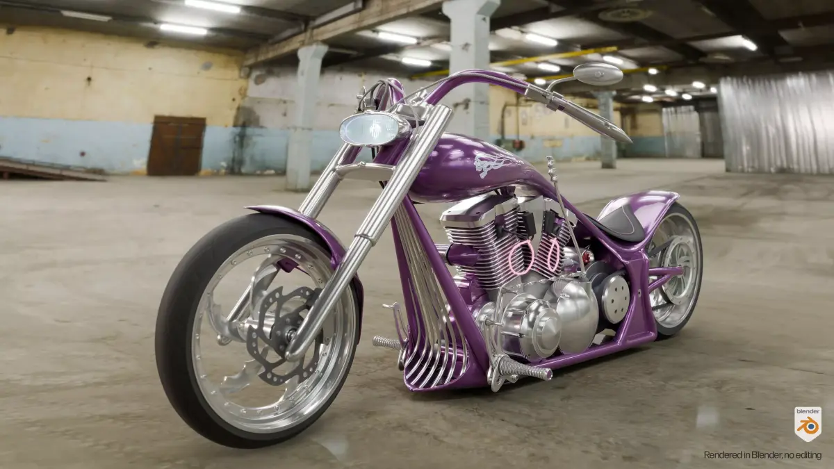 Street Chopper - BloodMoon 3D model