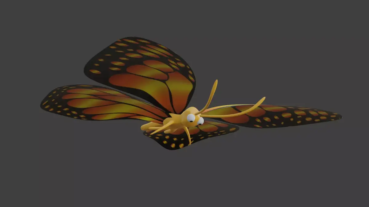 Butterfly 3D model purchase