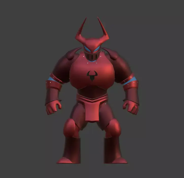 Mecha Devil Low-poly 3D model