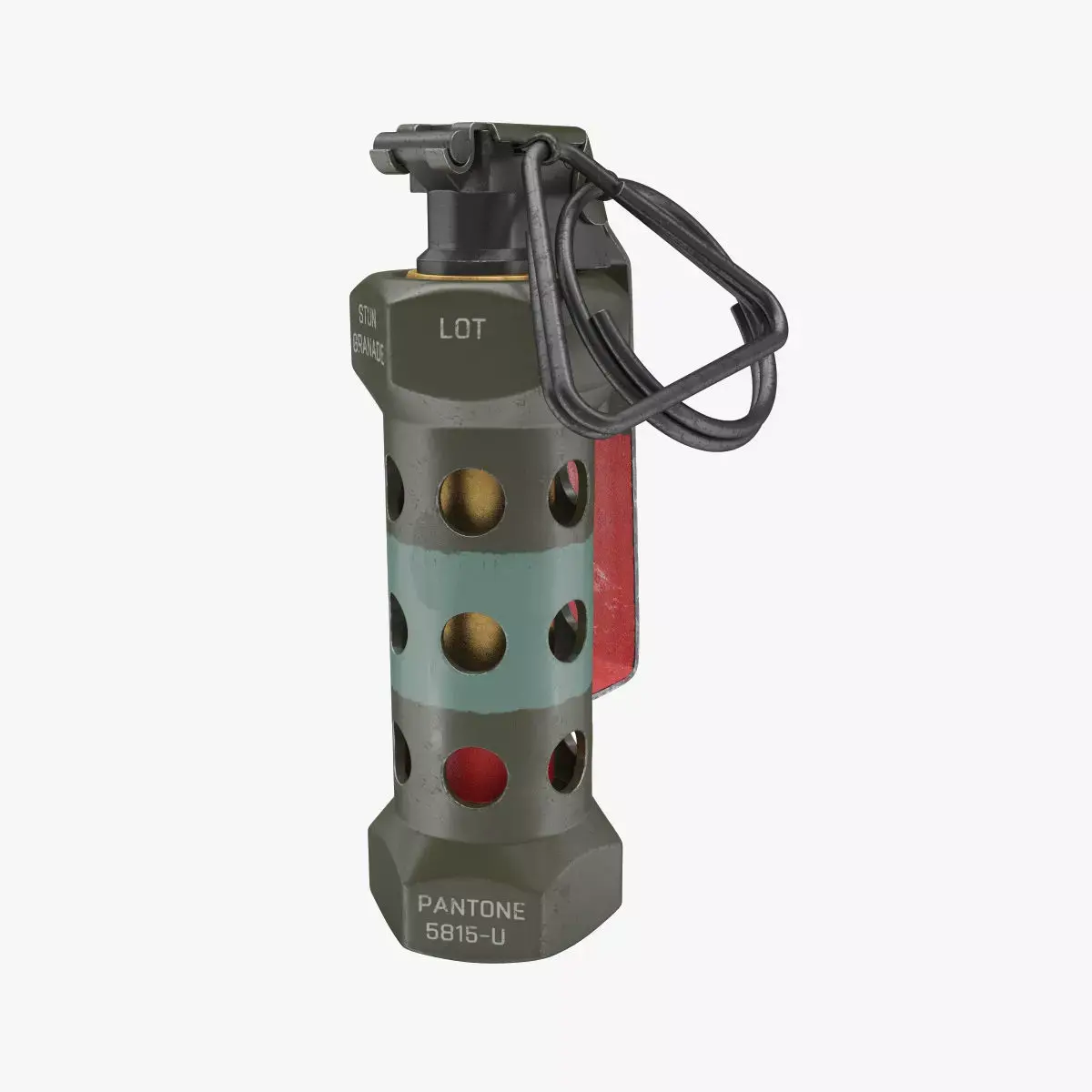 Grenade M84 3D model 3D model