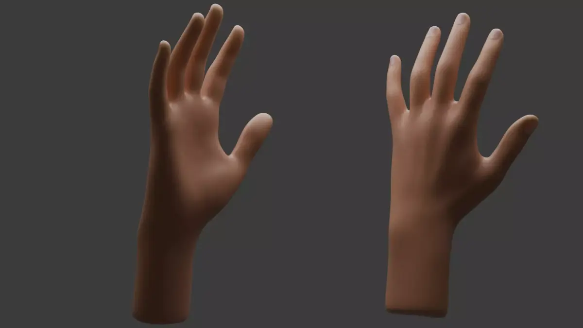 Realistic Hand Model 3D model