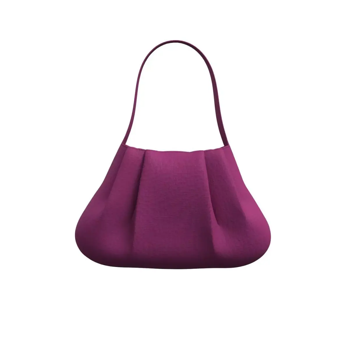 Purple Nylon Mini Pleats Bag 3D model