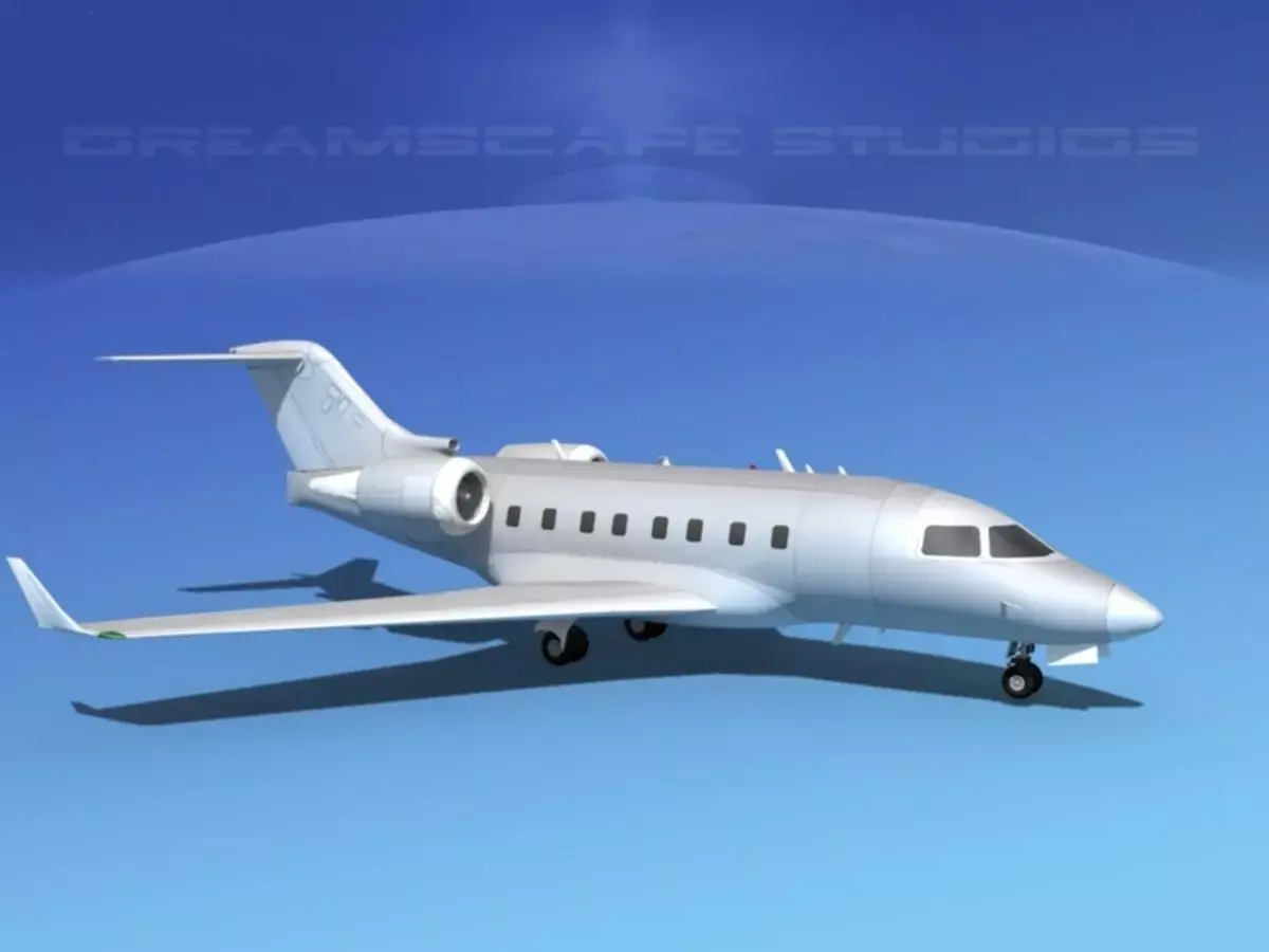 Bombardier Challenger CL-605 Bare Metal 3D model