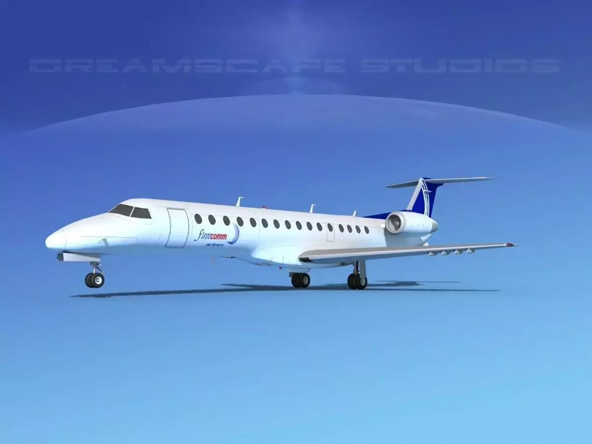 Embraer ERJ-140 Finnair 3D model