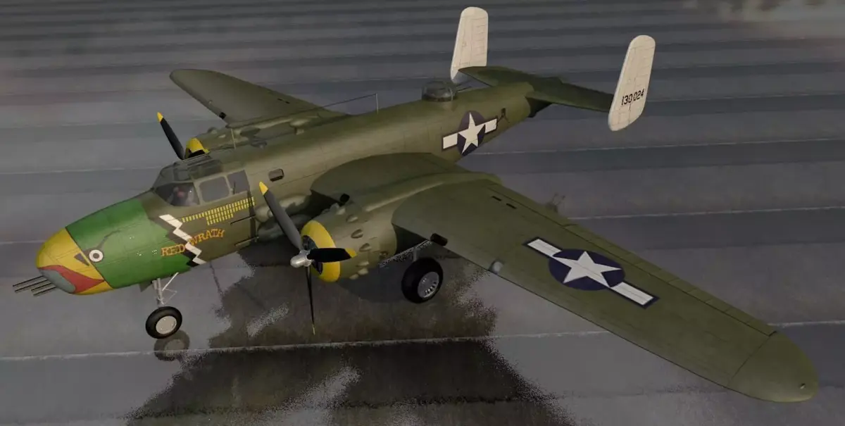 North American B-25D-1 Mitchell Strafer 3D model