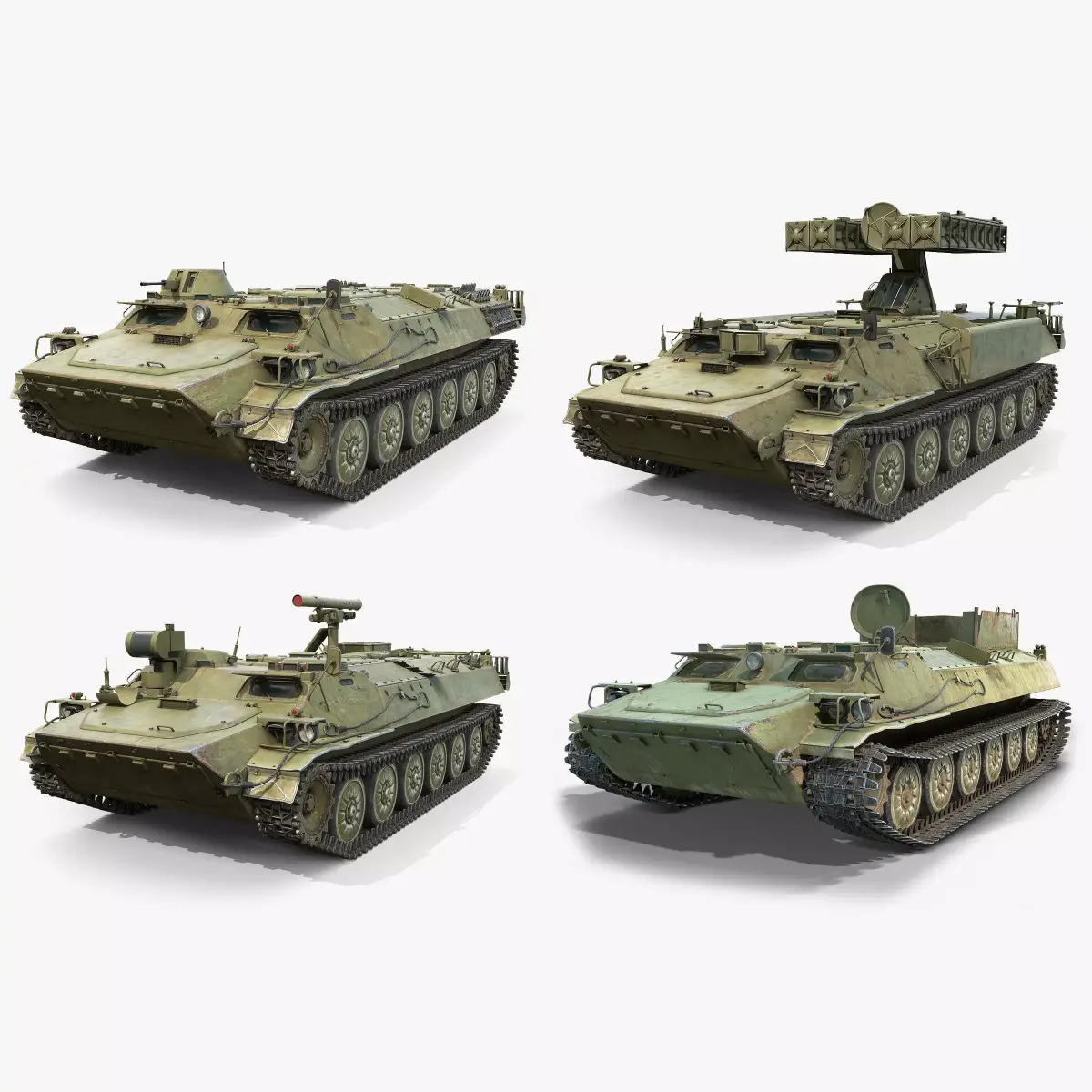 MT-LB Based Vehicles Set 3D Model Collection