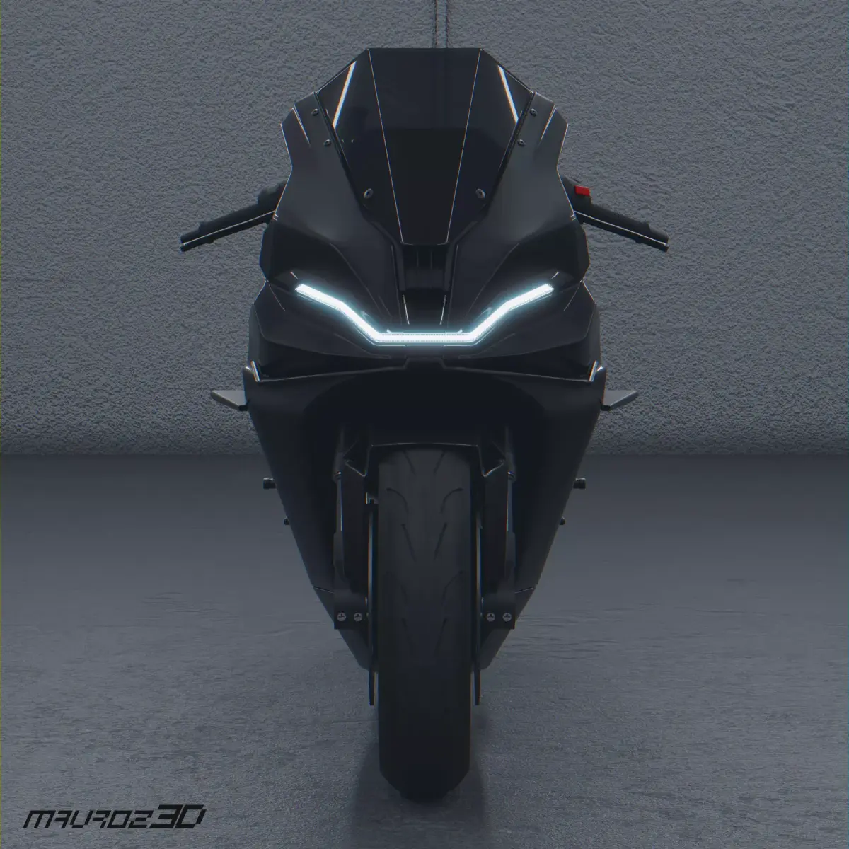 Mav-1r sportbike concept motorcycle 3D model 3D model