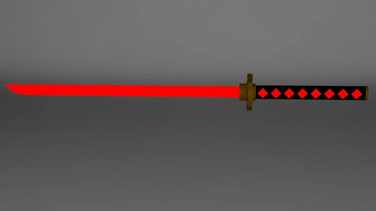 Sci-Fi Katana Low-poly 3D model purchase