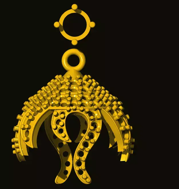 jumka octopus pendant 3D print model
