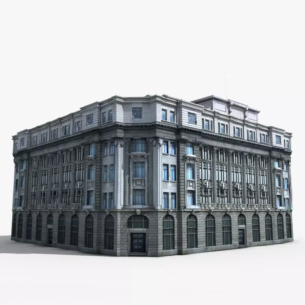 European Building 3D model purchase