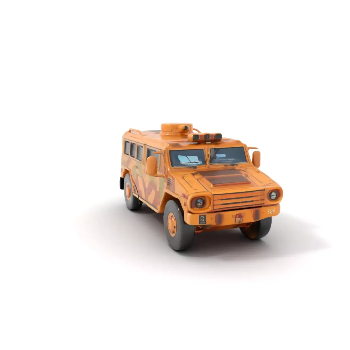 Desert Camouflage Armored Vehicle model pack Low-poly 3D model from CGTrader