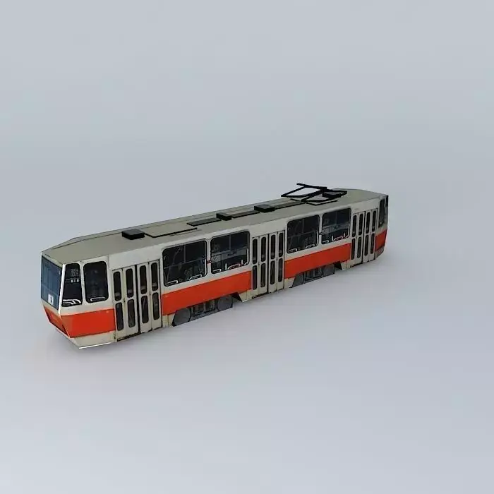 Streetcar tram Free 3D model