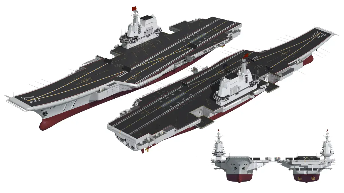 Shandong Chinese aircraft carrier   002 aircraft carrier Navy 3D model
