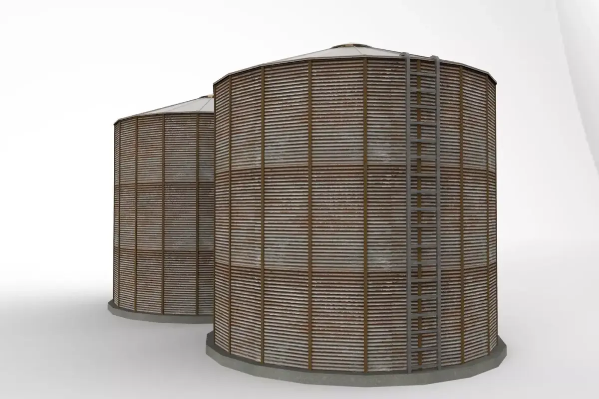 silo  silage 3D model