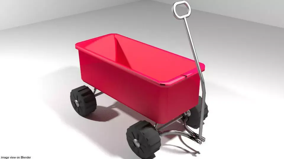 Wagon - Garden 3D model
