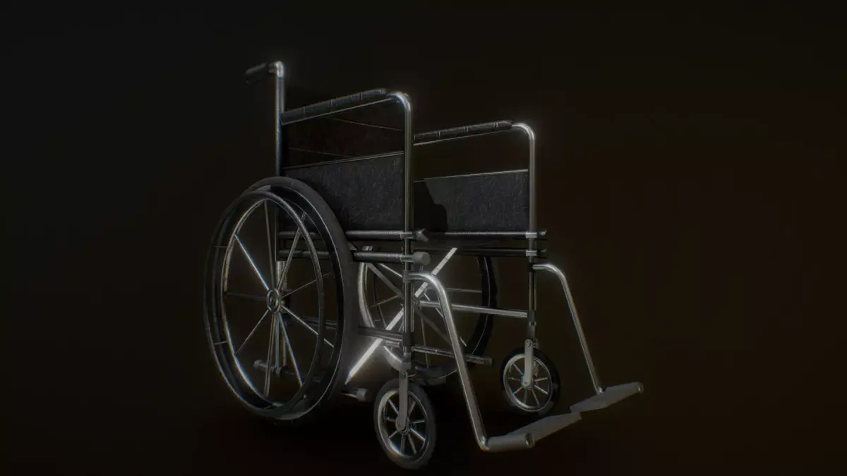WhellChair wheelchair Free 3D model