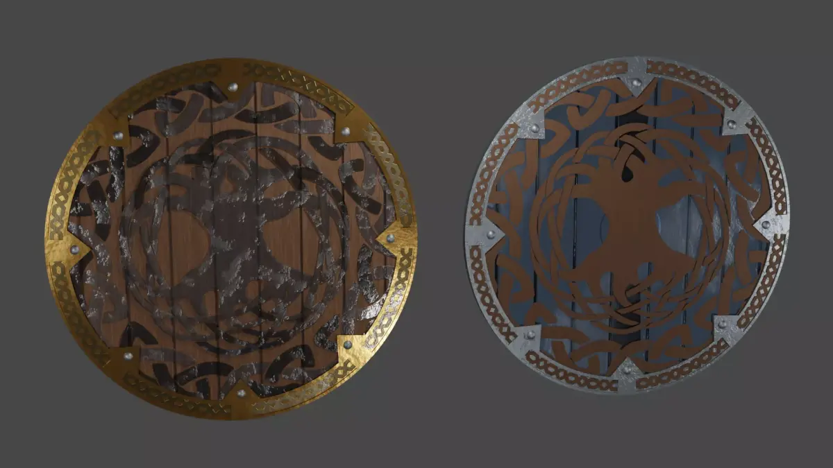 Viking Shield - Niflheim 3D model