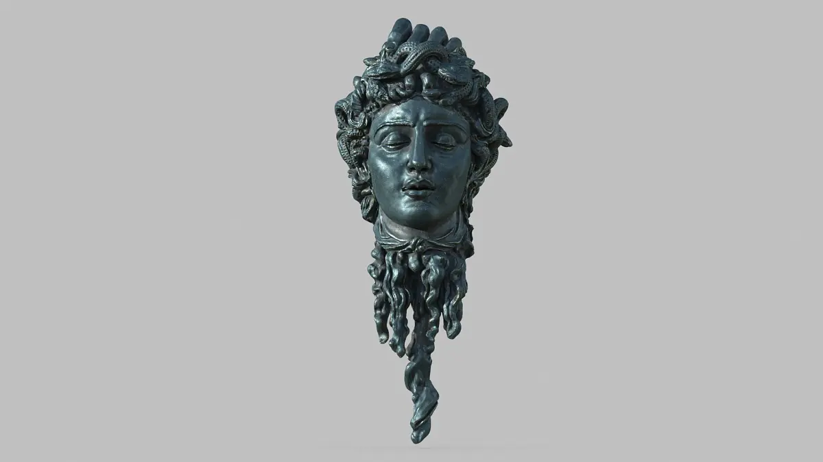 Medusa Head Bust 3D model