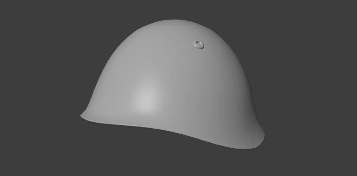 Italian Army M33 Helmet Low-poly 3D model